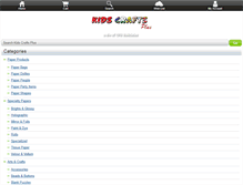 Tablet Screenshot of kidscraftsplus.com